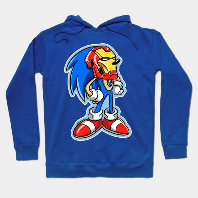 Iron Sonic Hoodie by M-DRAWZ